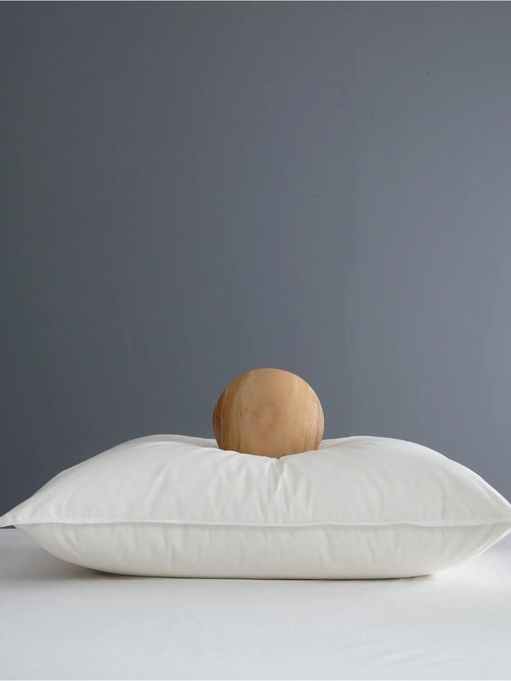 Quince White Down-Alternative Pillow Medium/Firm King 1383